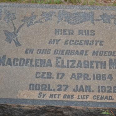 MINNAAR Magdelena Elizabeth 1864-1925