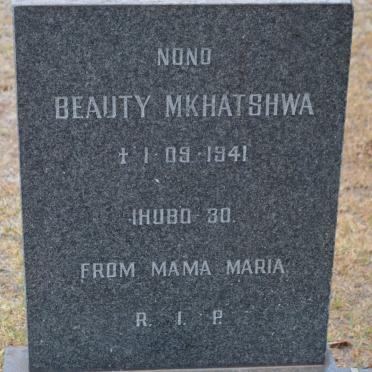 MKHATSHWA Beauty -1941
