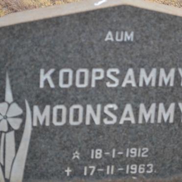 MOONSAMMY Koopsammy 1912-1963