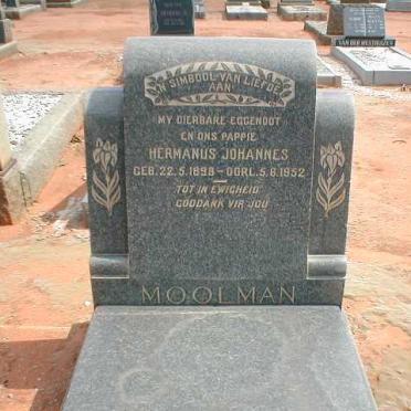 MOOLMAN Hermanus Johannes 1898-1952