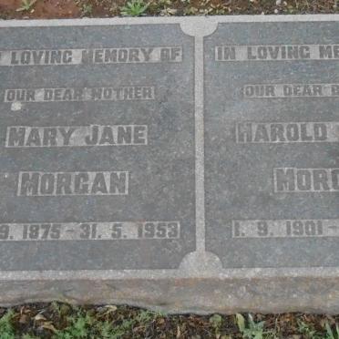 MORGAN Harold Allen 1901-1941 &amp; Mary Jane 1875-1953