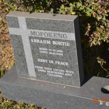 MOFOKENG Abrahm Boetie 1963-2002