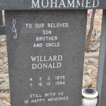 MOHAMMED Willard Donald 1975-1994