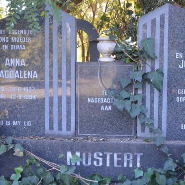 MOSTERT Johannes Adrian 1935-2002 &amp; Anna Magdalena 1937-1994