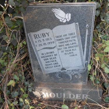 MOULDER Ruby 1913-1999