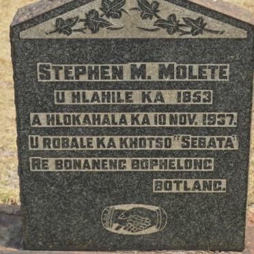 MOLETE Stephen M. 1853-1937