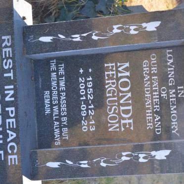 MONDE Ferguson 1952-2001