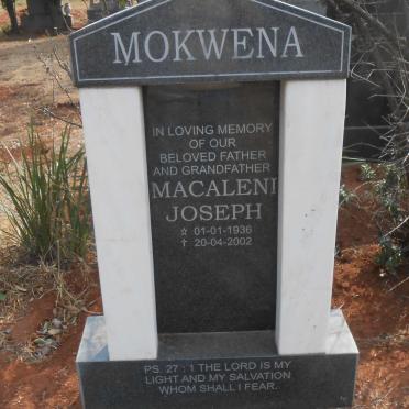 MOKWENA Macaleni Joseph 1936-2002
