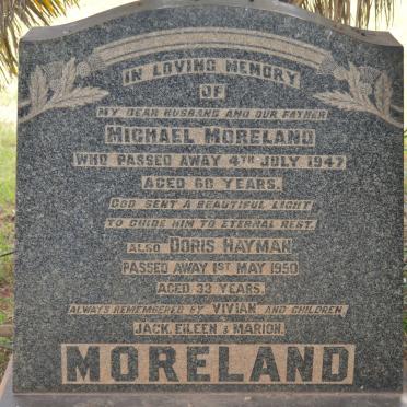 MORELAND Michael -1947 &amp; Doris Hayman -1950