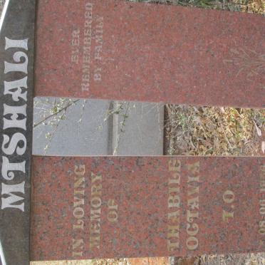 MTSHALI Thabile Octavia 1956-2001