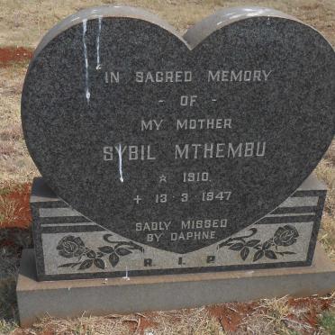 MTHEMBU Sybil 1910-1947