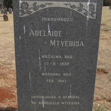 MTYEBISA Adalaide 1932-1947