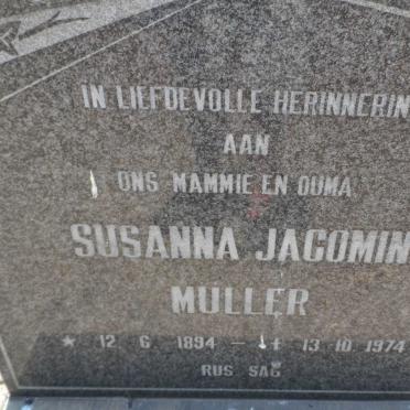 MÜLLER Susanna Jacomina 1894-1974