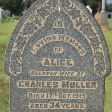MULLER Alice -1915
