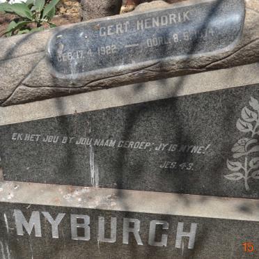 MYBURGH Gert Hendrik 1922-1974