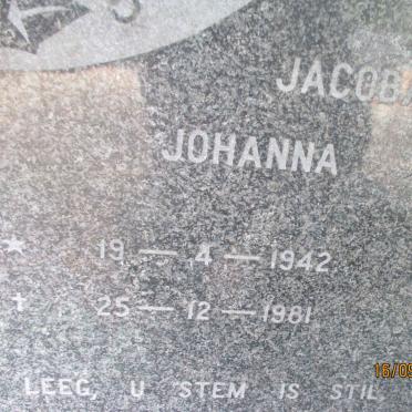 MYNHARDT Gerhardus Stephanus L. 1939-1984 &amp; Jacoba Johanna 1942-1981