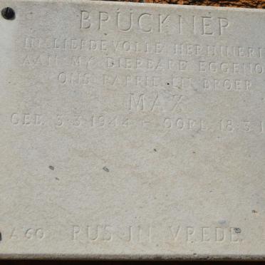 BPÜCKNER Max 1944-1984
