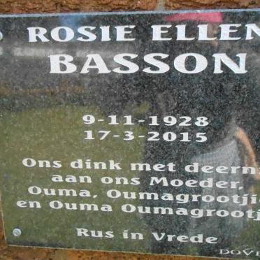 BASSON Rosie Ellen 1928-2015