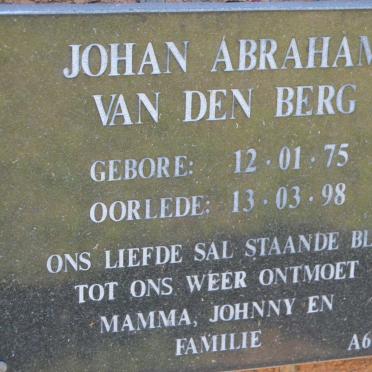 BERG Johan Abraham, van den 1975-1998