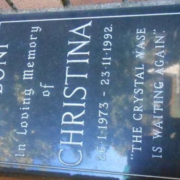 BONI Christina, de 1973-1992