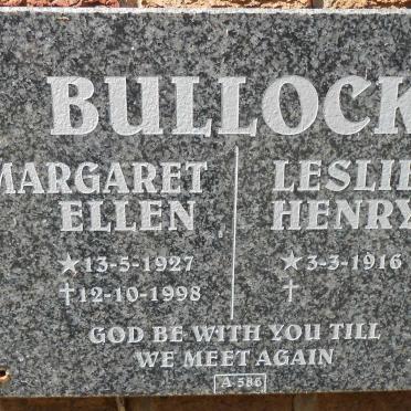 BULLOCK Leslie Henry 1916- &amp; Margaret Ellen 1927-1998