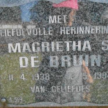 BRUIN Magrietha S., de 1938-1994