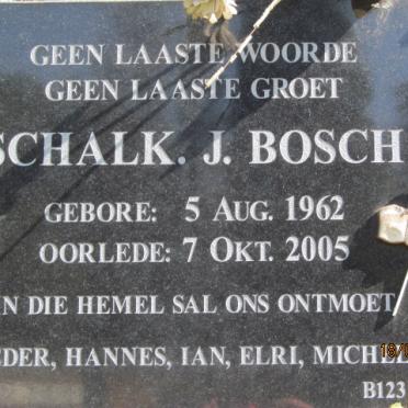 BOSCH Schalk J. 1962-2005