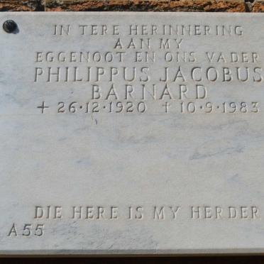 BARNARD Philippus Jacobus 1920-1983