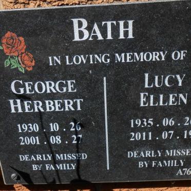 BATH George Herbert 1930-2001 &amp; Lucy Ellen 1935-2011