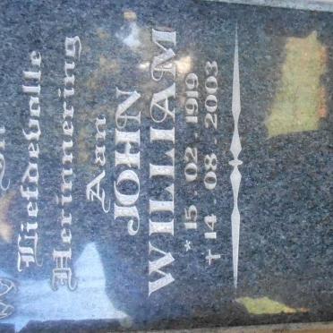 BERGH John William 1919-2003