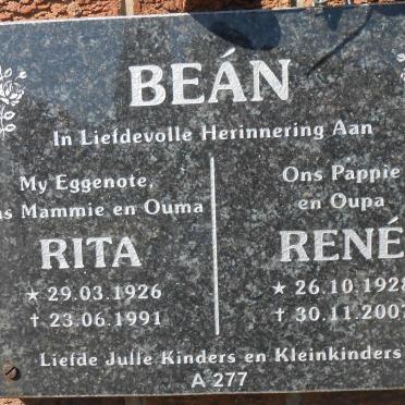 BEÁN René 1928-2007 &amp; Rita 1926-1991