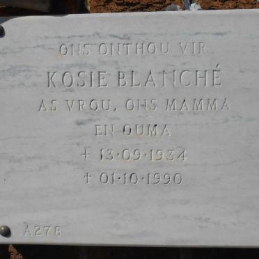 BLANCHÉ Kosie 1934-1990