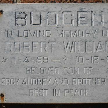 BUDGEN Robert William 1959-1980