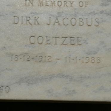 COETZEE Dirk Jacobus 1912-1988