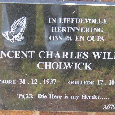 CHOLWICK Vincent Charles William 1937-2000