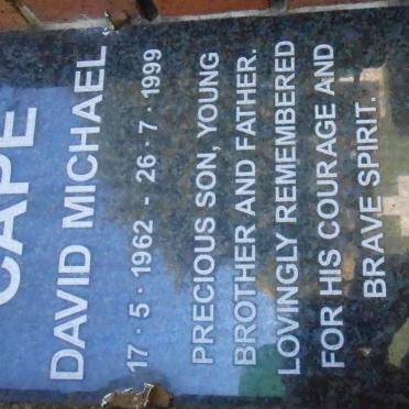 CAPE David Michael 1962-1999