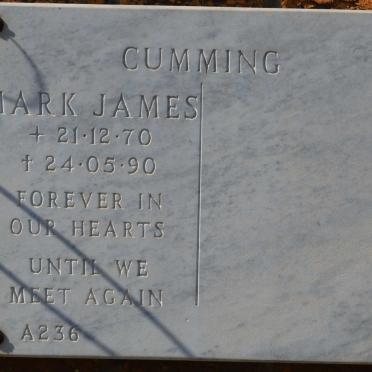 CUMMING Mark James 1970-1990