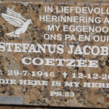 COETZEE Stefanus Jacobus 1946-2003