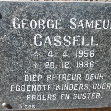 CASSELL George Sameul 1956-1996