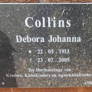 COLLINS Debora Johanna 1913-2005