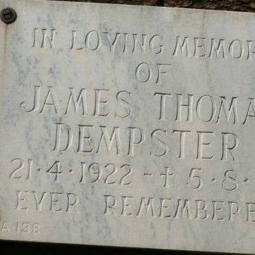 DEMPSTER James Thomas 1922-1986