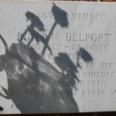 DELPORT Edna N. 1929-1989