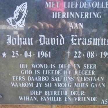 ERASMUS Johan David 1961-1996