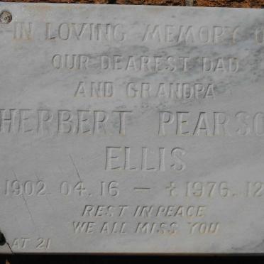 ELLIS Herbert Pearson 1902-1976