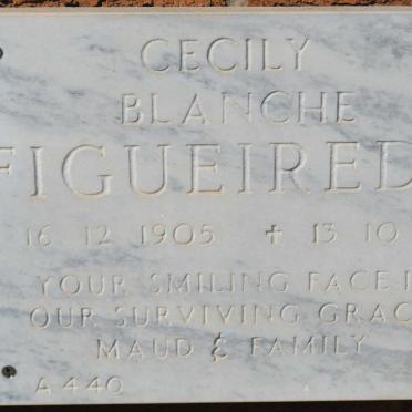 FIGUEIREDO Cecily Blanche 1905-1991