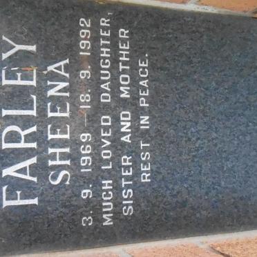 FARLEY Sheena 1969-1992