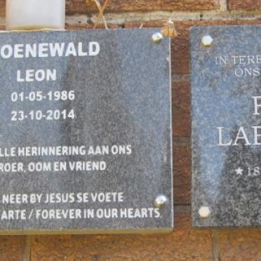 GROENEWALD Leon 1986-2014 :: LABUSCHAGNE Francois 1964-2014