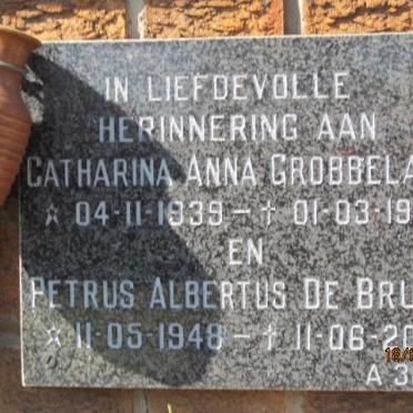 GROBBELAAR Catharina Anna 1939-1993 :: DE BRUYN Petrus Albertus 1948-2008