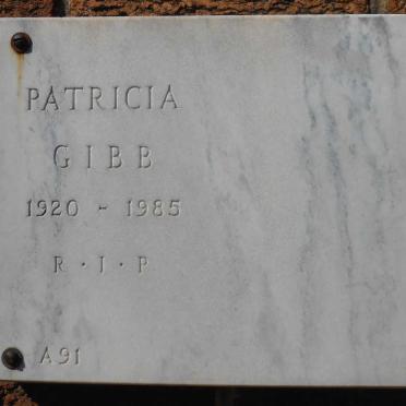 GIBB Patricia 1920-1985