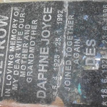 GILTROW Des 1924-1996 &amp; Daphne Joyce 1925-1992